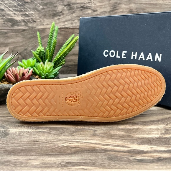 NIB Cole Haan Cloud 3Eye Espadrille Loafer Oxford Boat Shoes Perforated 8B - Picture 9 of 11